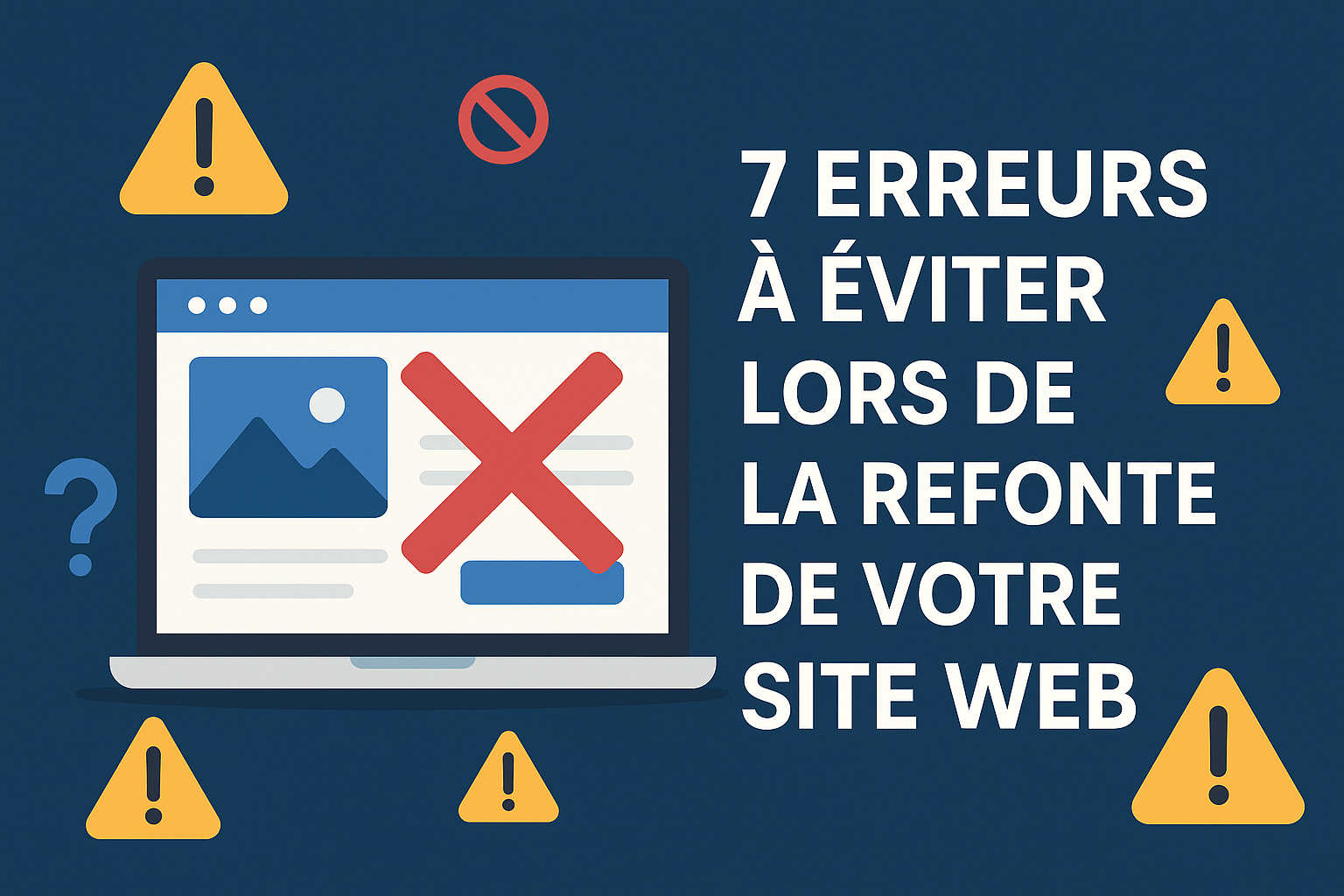 7 erreurs à éviter lors de la refonte de votre site web