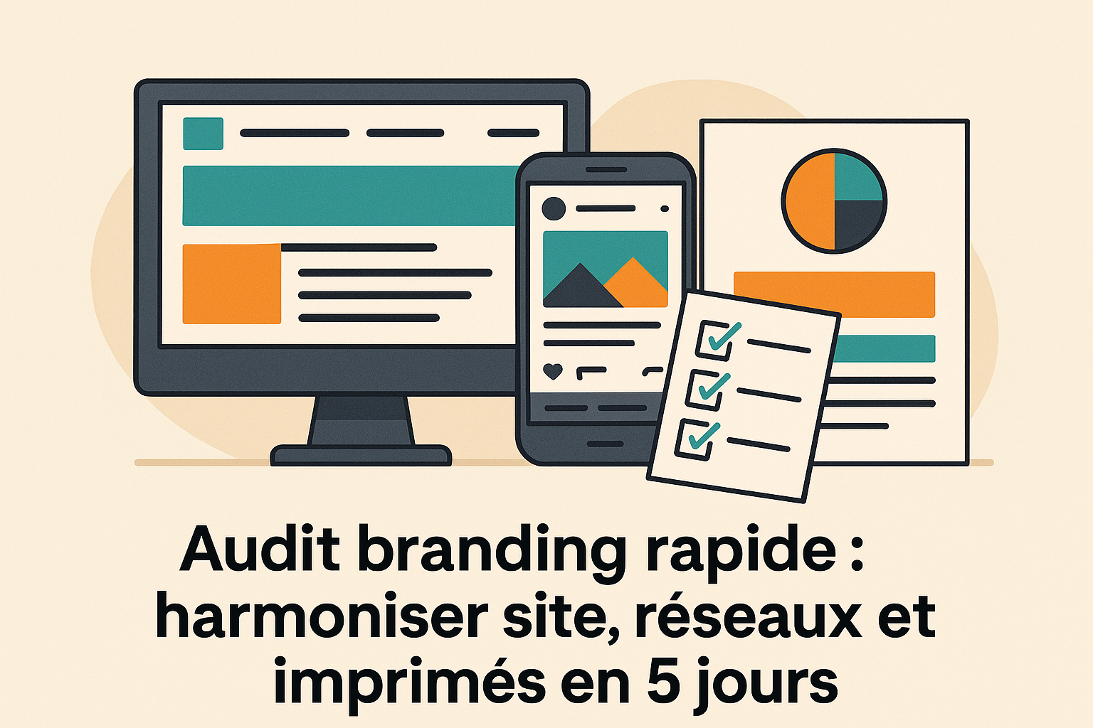 Audit branding rapide : harmoniser site, réseaux et imprimés en 5 jours