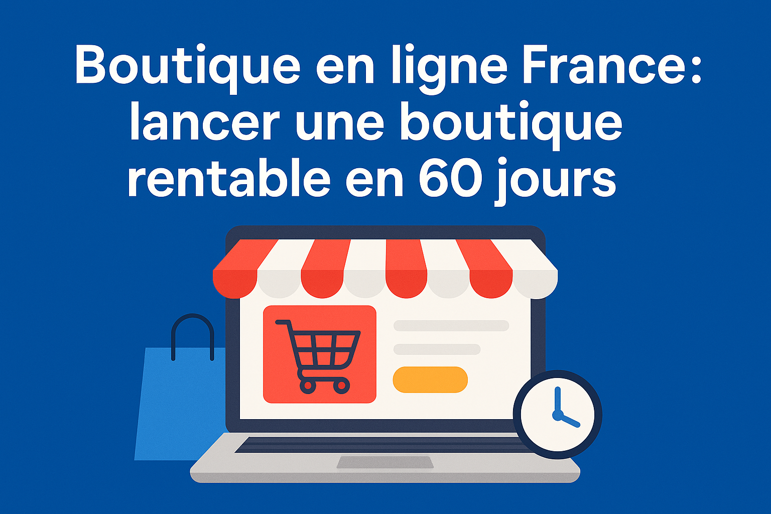 Boutique en ligne France : lancer une boutique rentable en 60 jours