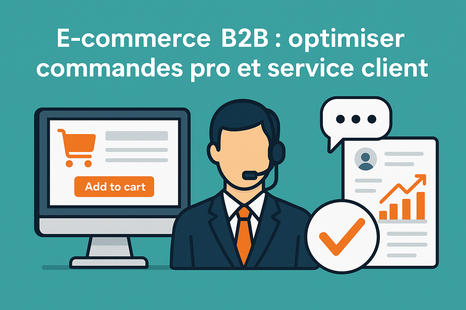 E-commerce B2B : optimiser commandes pro et service client