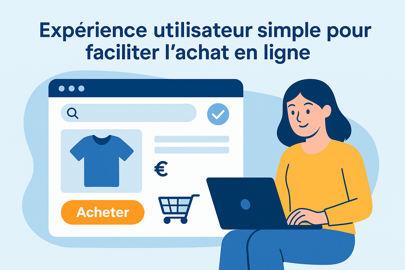 Expérience utilisateur simple pour faciliter l'achat en ligne