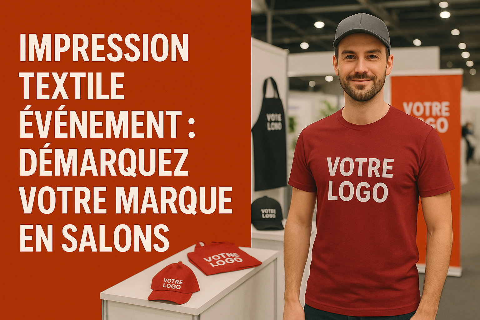 Impression textile événement : démarquez votre marque en salons