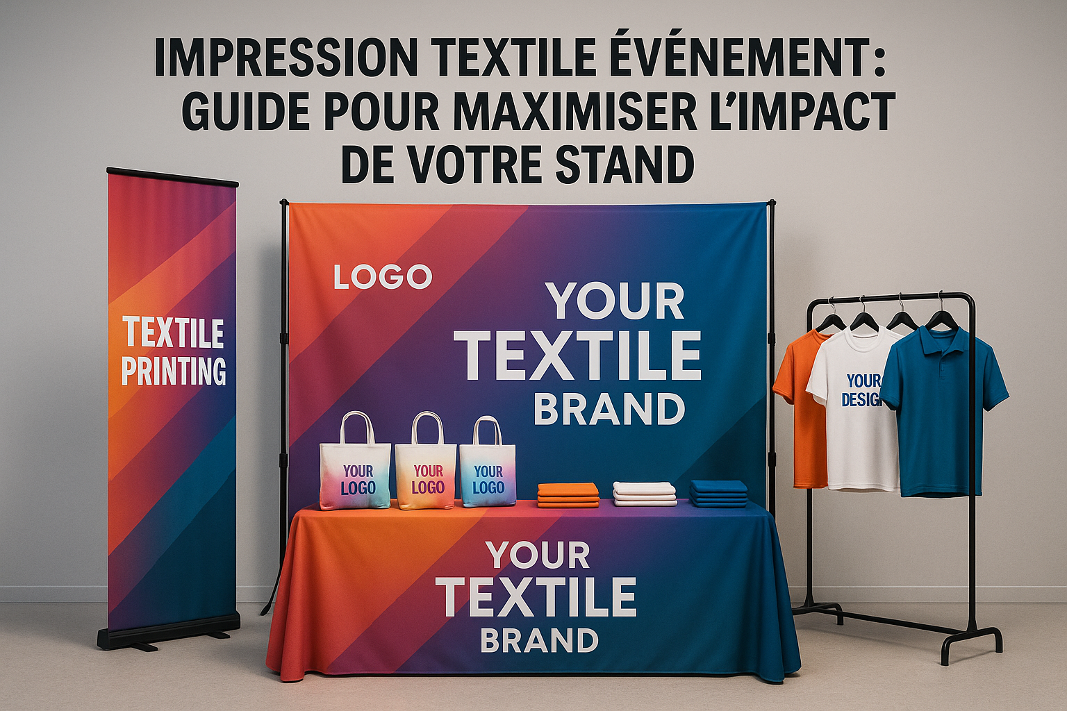 Impression textile événement : guide pour maximiser l'impact de votre stand