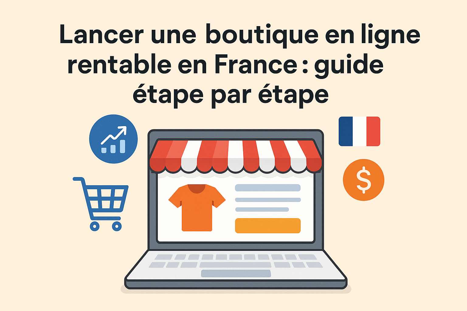 Lancer une boutique en ligne rentable en France : guide étape par étape