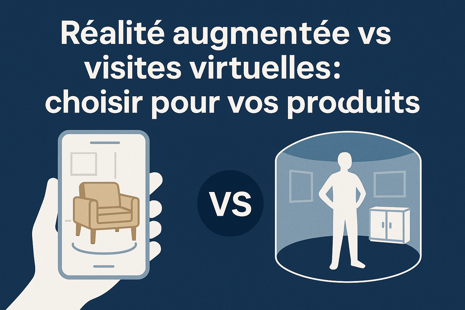 Réalité augmentée vs visites virtuelles : choisir pour vos produits